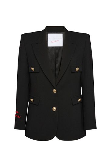 Single-Breasted Blazer in Crepe