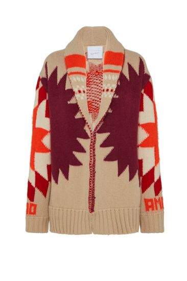 Jacquard Maxi Cardigan Star