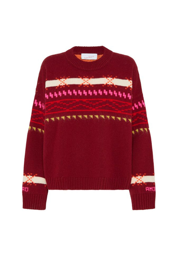 Jacquard Crewneck Snowflake