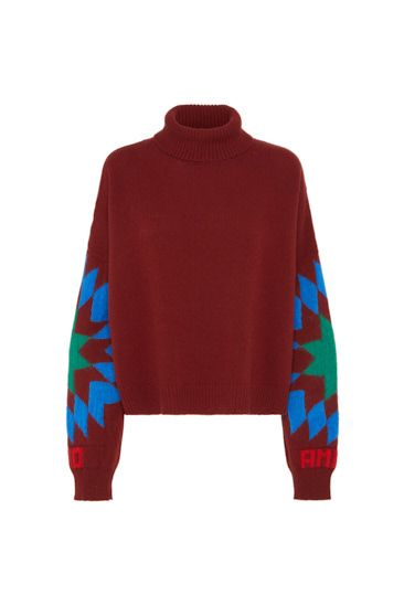Jacquard Turtleneck Star
