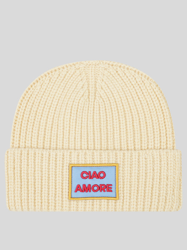 Hello Love Patch Beanie