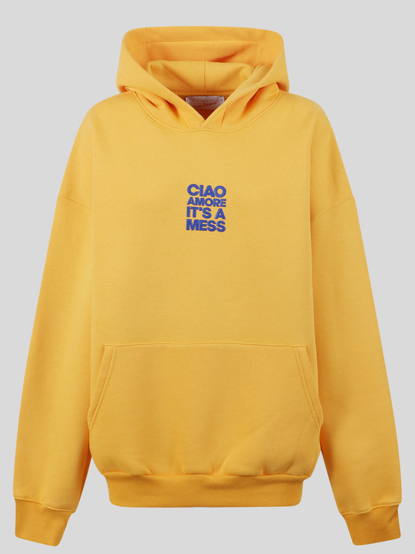 Hoodie Puffy It'S A Mess Front Small
