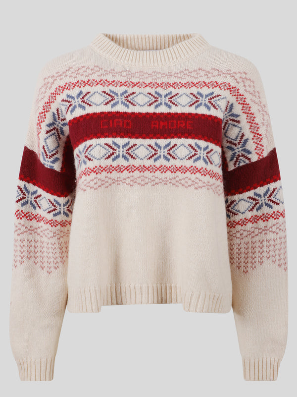 Crewneck Jaquard Ciao Amore