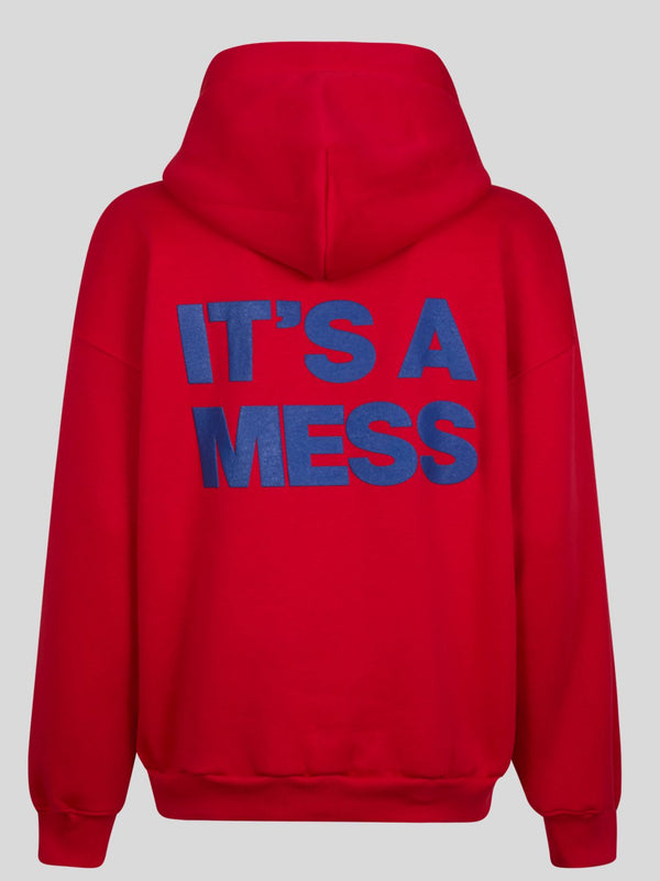 Hoodie Puffy It'S A Mess Back Big