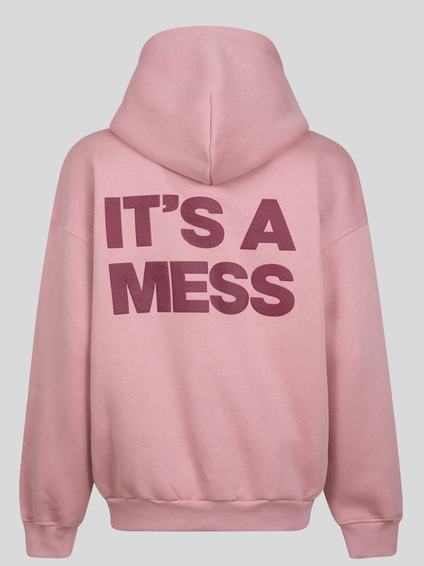 Hoodie Puffy It'S A Mess Back Big